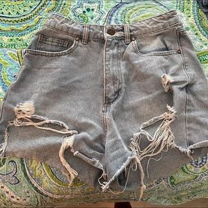 Cotton On high-waisted ripped shorts
